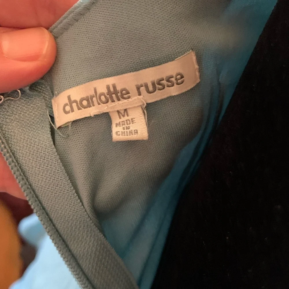 Charlotte Russe Blue Dress M - Picture 3 of 3